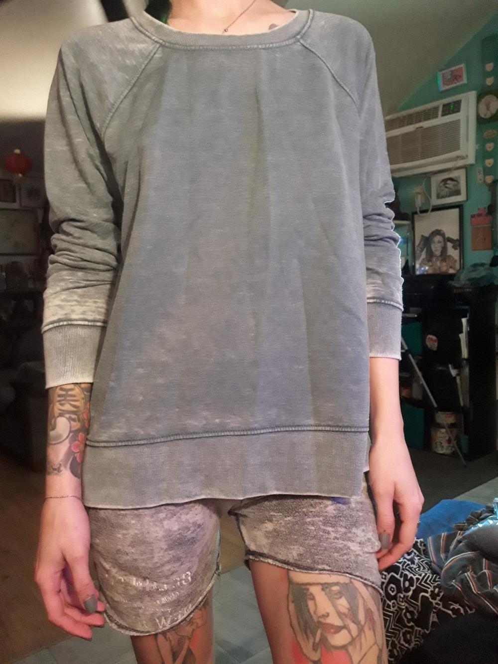 Balance Collection distressed Women’s Pullover Sweater